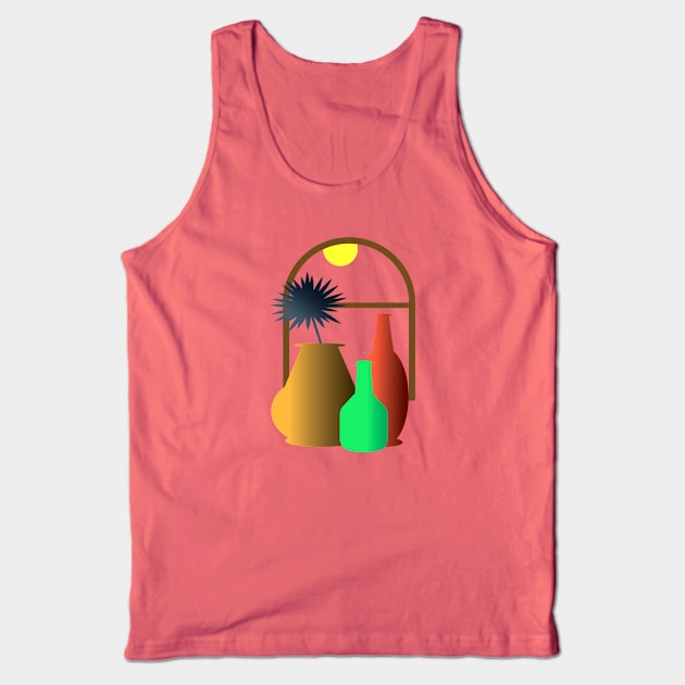 Boho Pots Tank Top by Janremi